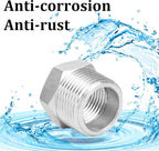 2 Pcs Reducer Hex Bushing, 304 Stainless Steel 1" Male NPT to 3/4" Female NPT（ - Image 5