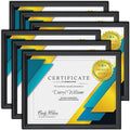 Langdon House 8.5x11 Certificate Frames Set Distinguished Edging by LangdonHouse
