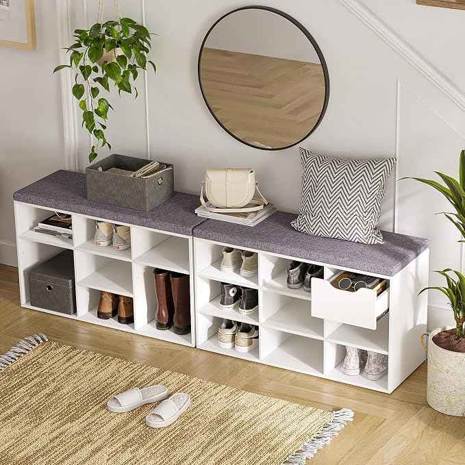 DINZI LVJ Shoe Storage Bench