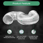 InfiniPower 4 Inch Inline Fan, 8 Feet Silver Ducting Rope Hanger - Image 4