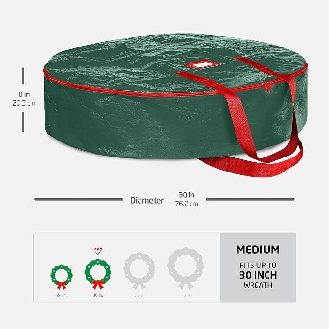ZOBER Christmas Wreath Storage Container 30 Inch - Image 6