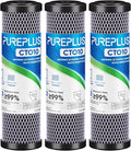 1 Micron 2.5" x 10" Whole House CTO Carbon Water Filter Cartridge Replacement by PUREPLUS