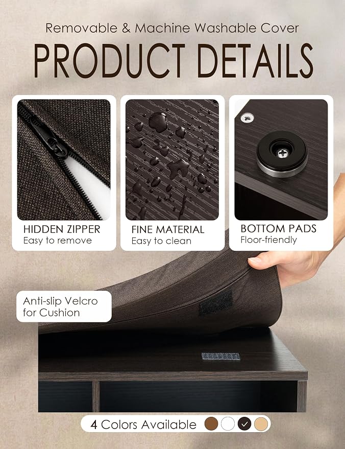 DINZI LVJ Shoe Storage Bench - Image 6
