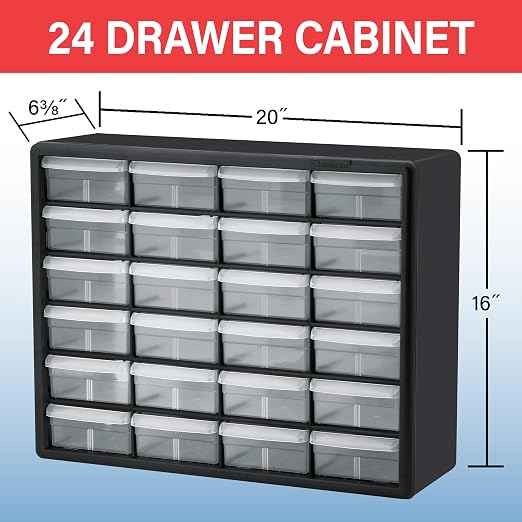Akro-Mils 24-Drawer Plastic Drawer Storage Cabinet