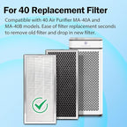 4 Pack MA-40 Replacement Filter Compatible - Image 2