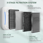 8 Pack DSTx HEPA + Carbon Filters Replacement Compatible - Image 3