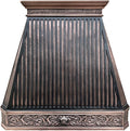 CT Copper Tailor Copper Vent Hood Island Mount, 610 CFM Exhaust Fan, Stainless by CTCopperTailor