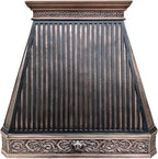 CT Copper Tailor Copper Vent Hood Wall Mount, 1150 CFM Exhaust Fan, Stainless by CTCopperTailor