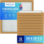 Fiberglass Air Filter -20x20x2Air Filter 12 Pack by Unknown
