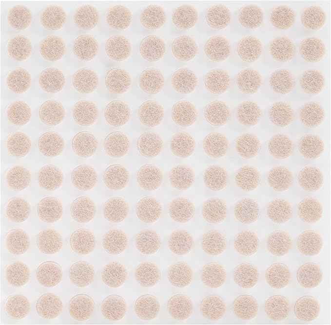 CO-Z 100pcs Felt Cabinet Door Bumpers, Small Pads