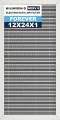 12x24x1 Reusable Air Filter, Electrostatic, Washable Lasts a Lifetime, Breathe by Betterlifeishere