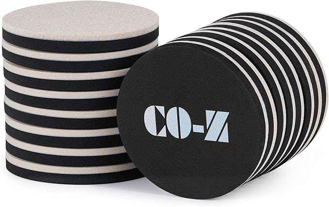 CO-Z 16pcs Felt Furniture Sliders