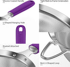 U-Taste Small Fine Mesh Strainer: 18/8 Stainless Steel 3.35in 30 Mesh Kitchen - Image 6