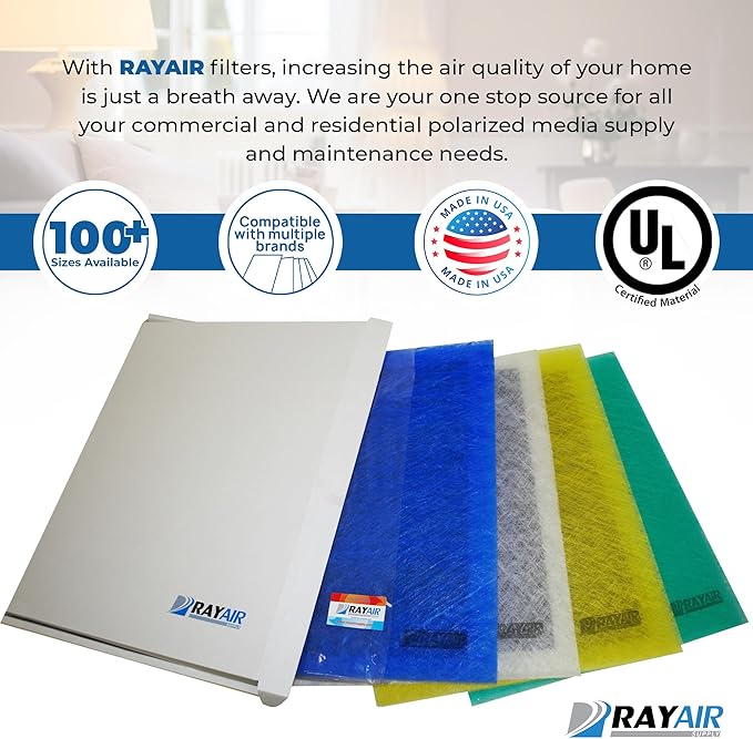 RAYAIR SUPPLY 12x12 Replacement Filter Pads Compatible - Image 3