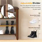 Shoe Bench Storage Rubberwood - Image 6