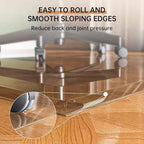 48“ x 36” Beveled Edge Glass Chair Mat