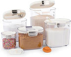 ProKeeper+ Airtight Food Storage Container Set – Clear Plastic Flour and Sugar - Image 2