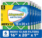 Maycold MERV 13 16x20x1 Air Filter, High-Efficiency Pleated AC & Furnace Filters by Maycold