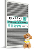 16x24x1 Reusable HVAC Furnace Air Filter, Washable Electrostatic Furnace Filter by KEYINGXUAN