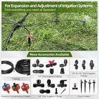 45 Pack Quick Connect 1/4" Drip Tubing Irrigation Fittings Kit Universal 1/4'' - Image 9