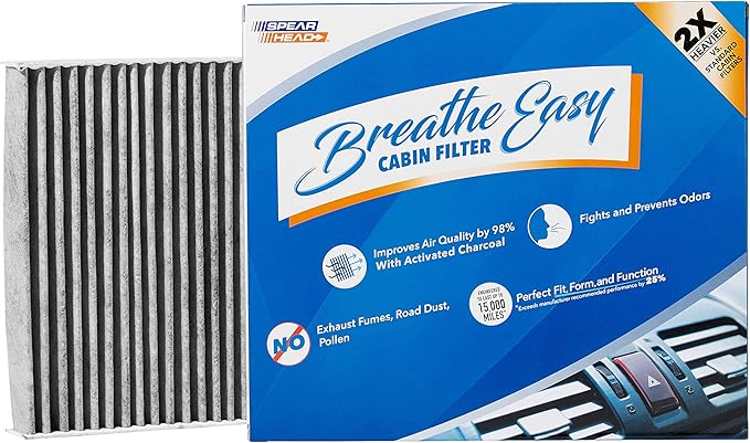 Spearhead Odor Defense Breathe Easy AC & Heater Cabin Filter | Fits 07-08 Fit by SPEARHEAD