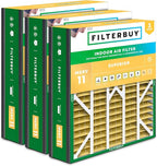 Filterbuy 20x25x5 Air Filter MERV 11 Superior Pet & Allergy Defense, Pleated by Filterbuy