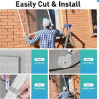 304 Stainless Steel Mesh Window Screen Roll, 35IN x 98.43FT Silver Metal Window - Image 9