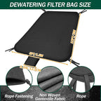 5 x 10ft Dewatering Bags with Drawstring Extra Large Dewatering Filter Bag Silt - Image 5