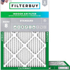 Filterbuy 24x28x1 Air Filter MERV 8 Essential Dust & Allergy Defense, by Filterbuy