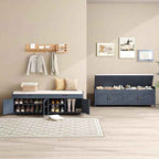 HOMEFORT 54.4" Shoe Bench with Lift Top Storage, Entryway Bench with Cushioned