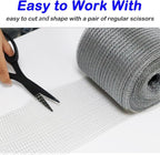 Wire Mesh for Mice Control 5IN X 53Ft, Hole Fill Fabric, Upgraded Stainless - Image 4