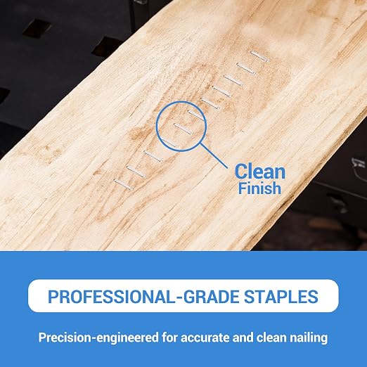 meite T-50 Staple Gun Staples, 3/8 Inch Heavy Duty Staples, Galvanized 20 Gauge - Image 6
