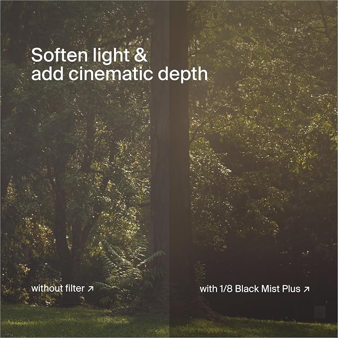 Urth 43mm Magnetic Ethereal Black Mist ⅛ Diffusion Lens Filter - Image 6