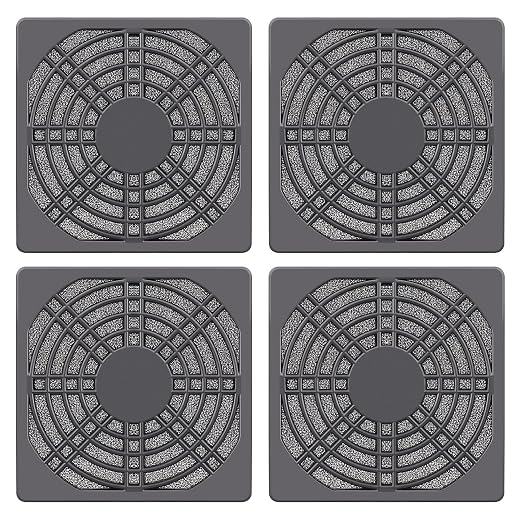 Wathai 80MM PC Fan Dust Filter Cover Computer Mess 4 Pack by Wathai