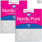 Nordic Pure 25x25x1 Tru Mini Pleat MERV 12 AC Furnace Air Filters – 2.5X More by NordicPure