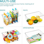 Vtopmart Clear Plastic Storage Bins, Countertops, Freezer Organization
