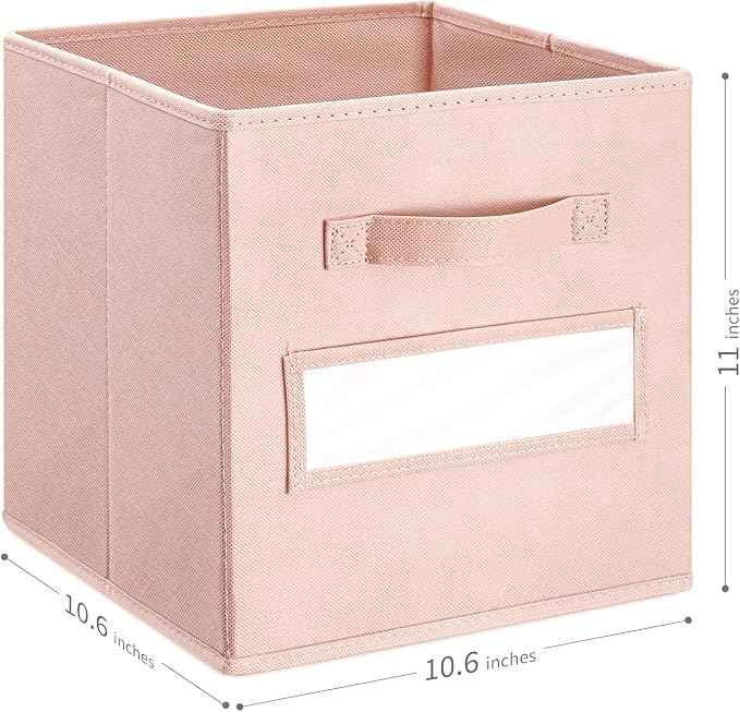 artsdi Fabric storage cubes 11 Inch Cube Storage Bin, Cube storage