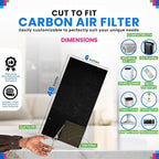 Cut to Fit Activated Carbon Filter Sheet 6” x 48” - Image 3