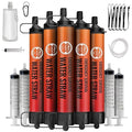 Straw Water Filter 5 Pack – Outdoor Camping & Hiking Survival Gear Kit by Lormandy