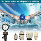 Air Relief Valve with Pool Filter Pressure Gauge, Air Relief Valve Highly - Image 5