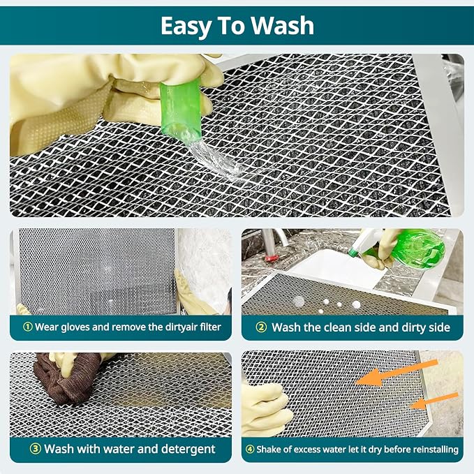 Torjim 12x24x1 Air Filter-MERV8, Washable & Reusable AC/HVAC Permanent - Image 6