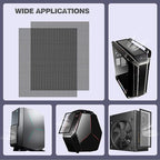 MoKo 400x300mm DIY PC Case Dust Mesh Filter, PVC Dustproof Magnetic Dust Filter - Image 7