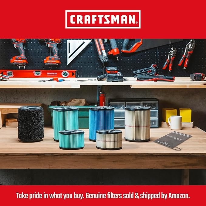 CRAFTSMAN CMXEVBE17596 20 Gallon 6.5 Peak HP Wet Dry Vac, Heavy-Duty Shop - Image 5