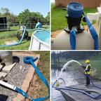 Eastrans 2.5" x 25 FT Blue PVC Lay-Flat Backwash Hose - Image 8