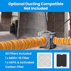 CADPXS Shield-550 Negative Machine Airbourne Cleaner HEPA Scrubber Water Damage - Image 8