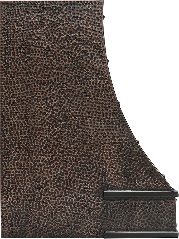 CT Copper Tailor Sloped Copper Vent Hood Island Mount, 610 CFM Exhaust Fan - Image 3