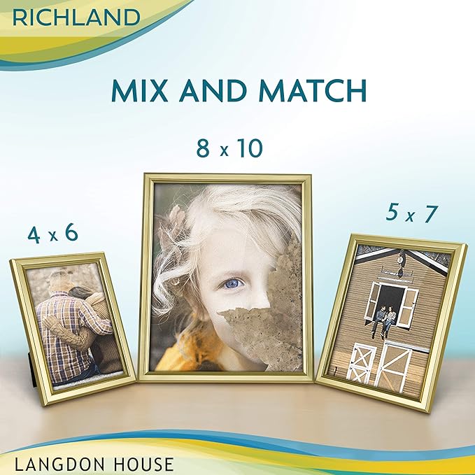 Langdon House 8x10 Picture Frames Set Distinguished Edging - Image 5