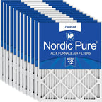Nordic Pure 16x20x1 Pleated MERV 12 Air Filters 12 Pack by NordicPure