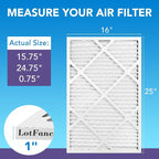 LotFancy 16x25x1 Air Filter MERV 11 4-Pack, Electrostatic Pleated AC Furnace - Image 2