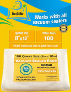 100 Vacuum Sealer Bags: Quart Size by OutOfAir Works - Image 2